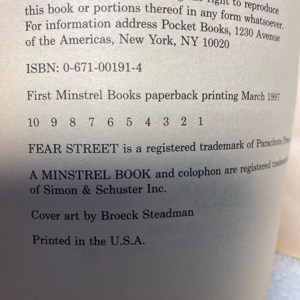 First Printing  R.L. Stine’s Ghosts of Fear Street No. 18: “Camp Fear Ghouls”